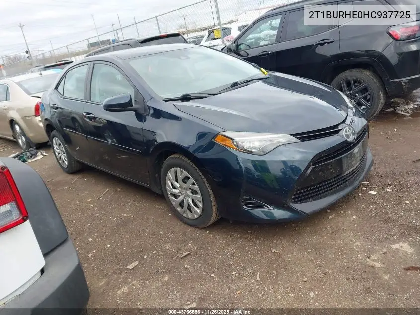 2T1BURHE0HC937725 2017 Toyota Corolla Le