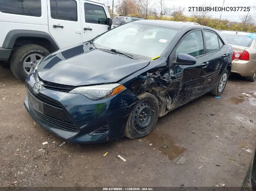 2T1BURHE0HC937725 2017 Toyota Corolla Le