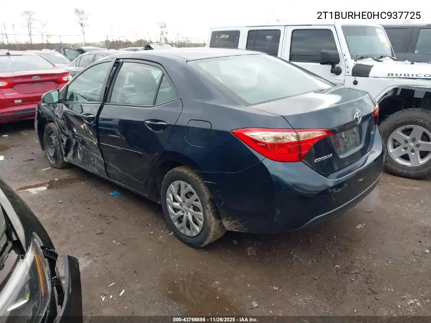2T1BURHE0HC937725 2017 Toyota Corolla Le