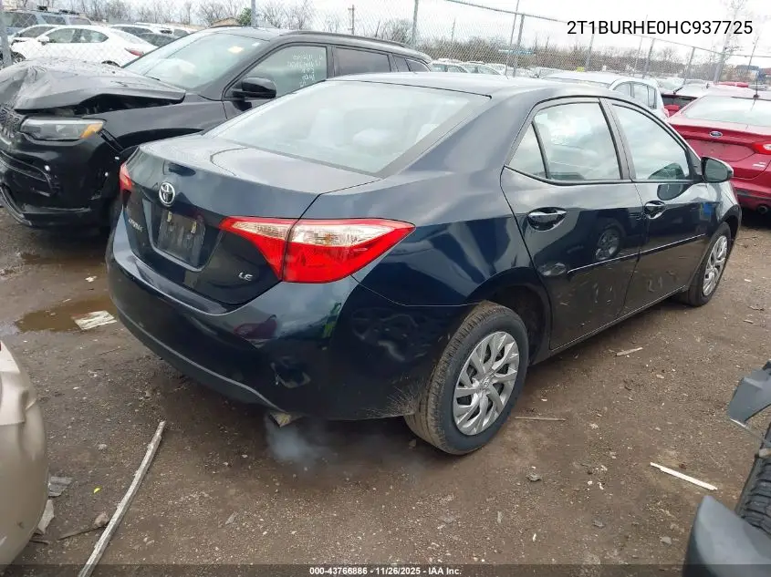 2T1BURHE0HC937725 2017 Toyota Corolla Le