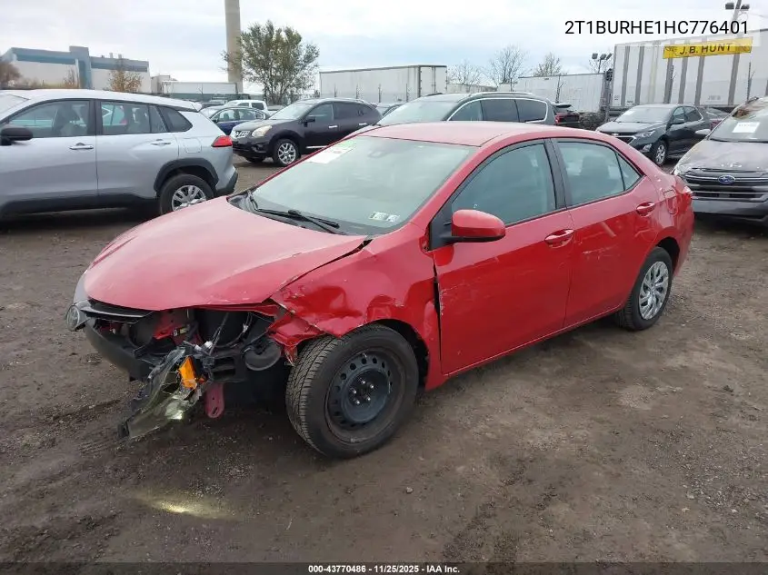 2T1BURHE1HC776401 2017 Toyota Corolla Le