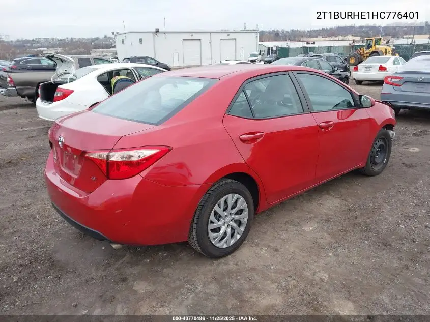 2T1BURHE1HC776401 2017 Toyota Corolla Le
