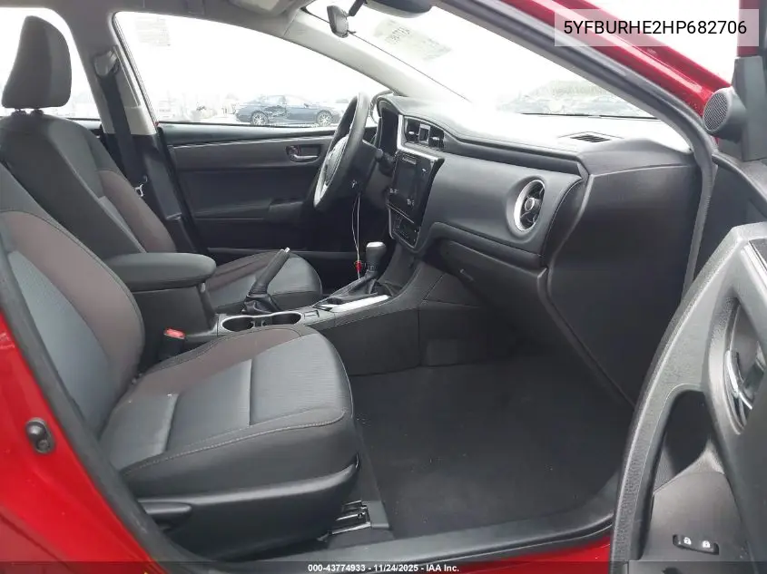 5YFBURHE2HP682706 2017 Toyota Corolla Le
