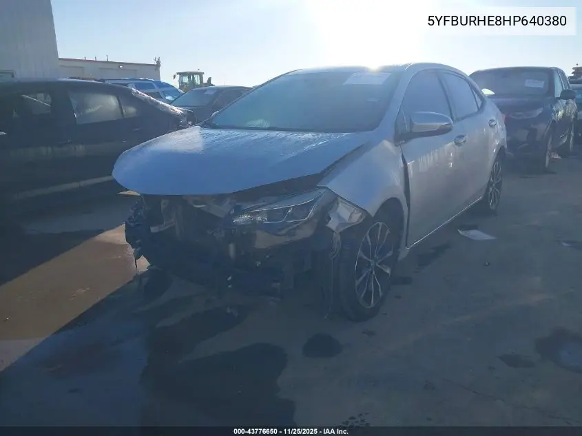 5YFBURHE8HP640380 2017 Toyota Corolla Se