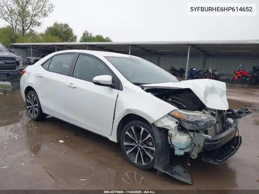 5YFBURHE6HP614652 2017 Toyota Corolla Se