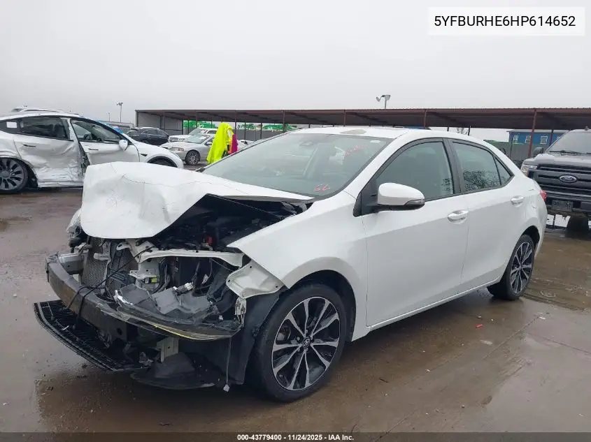 5YFBURHE6HP614652 2017 Toyota Corolla Se