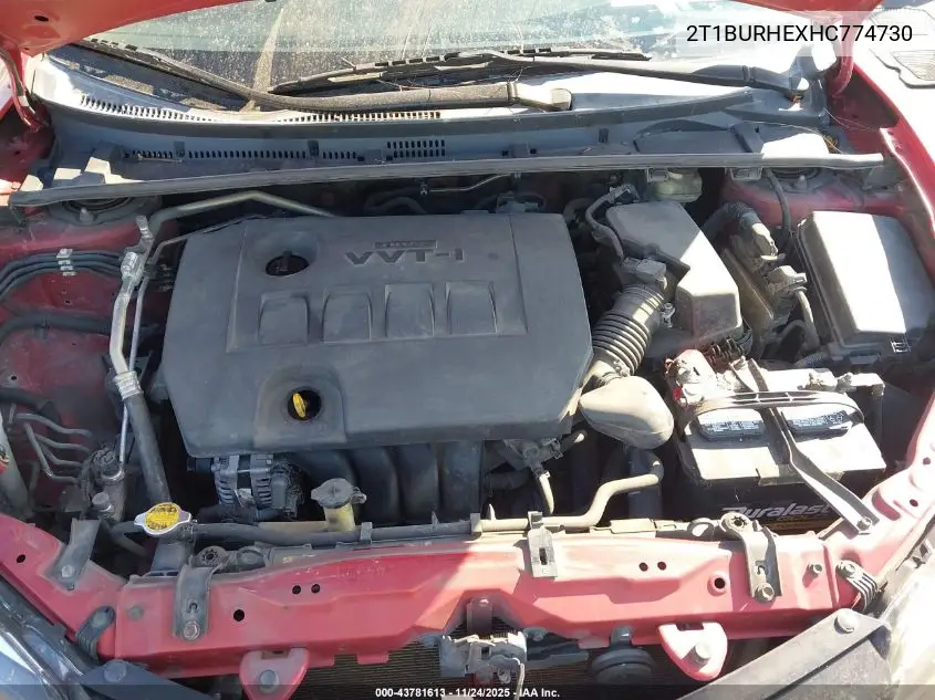 2T1BURHEXHC774730 2017 Toyota Corolla Le