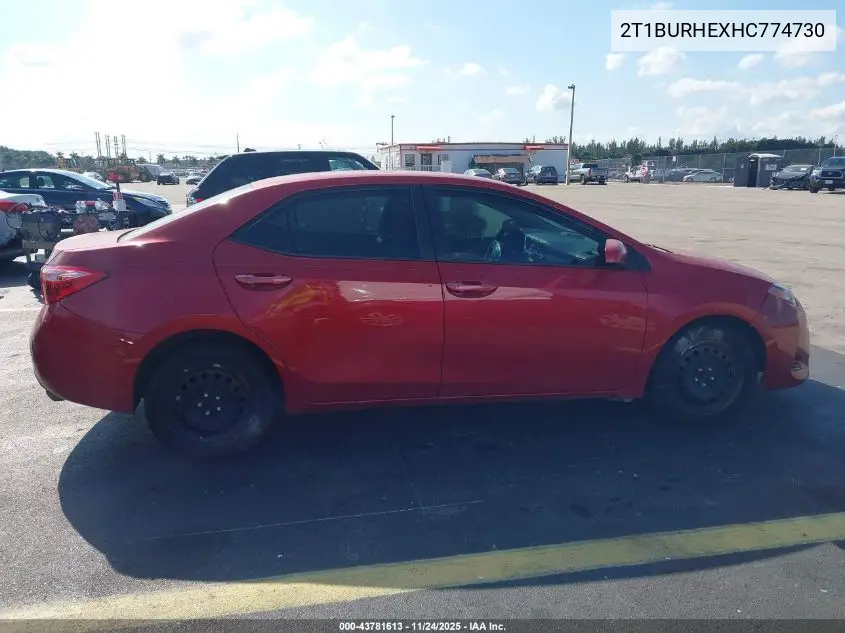 2T1BURHEXHC774730 2017 Toyota Corolla Le