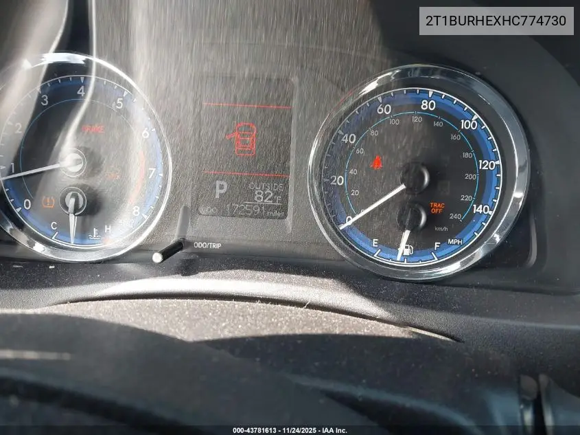 2T1BURHEXHC774730 2017 Toyota Corolla Le