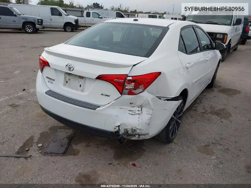 5YFBURHE8HP580956 2017 Toyota Corolla Xse