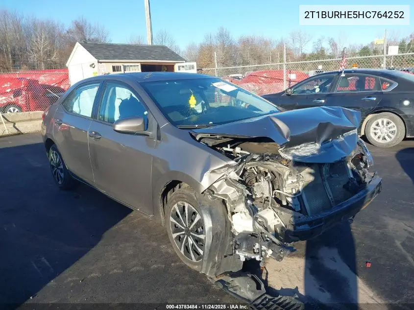 2T1BURHE5HC764252 2017 Toyota Corolla Le