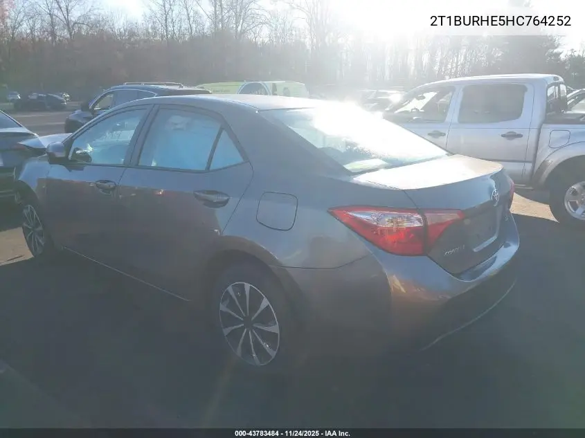 2T1BURHE5HC764252 2017 Toyota Corolla Le