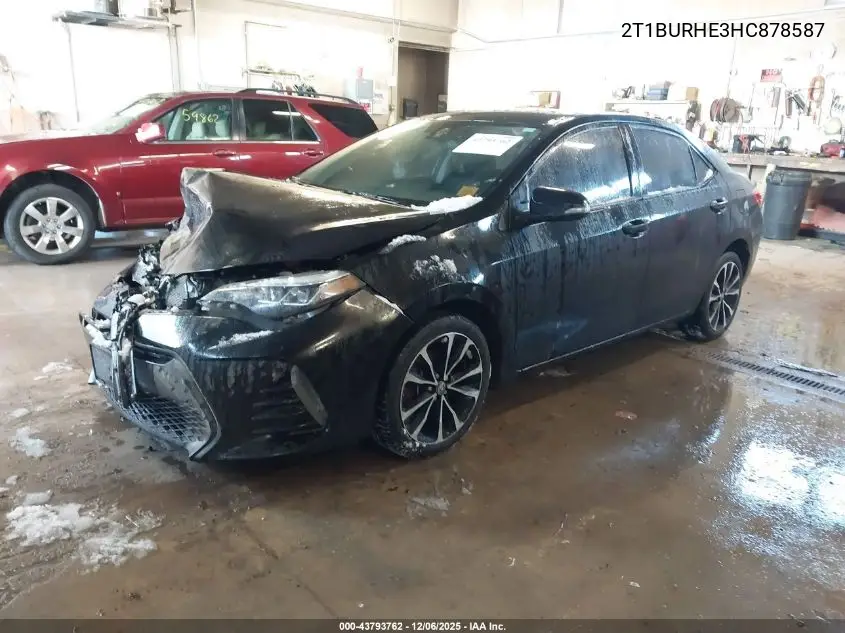 2T1BURHE3HC878587 2017 Toyota Corolla Se