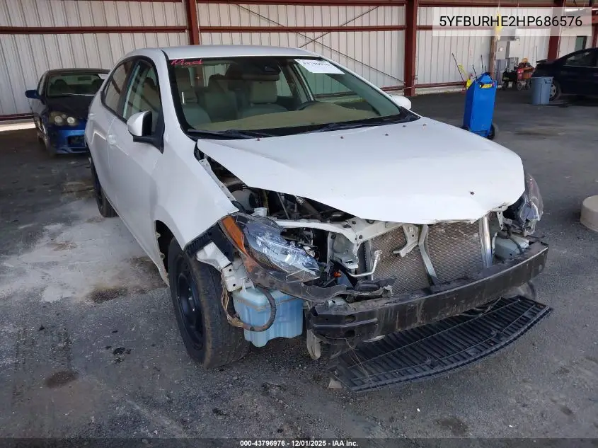 5YFBURHE2HP686576 2017 Toyota Corolla Le