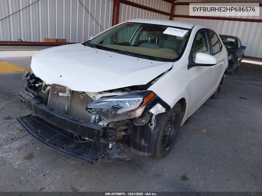 5YFBURHE2HP686576 2017 Toyota Corolla Le