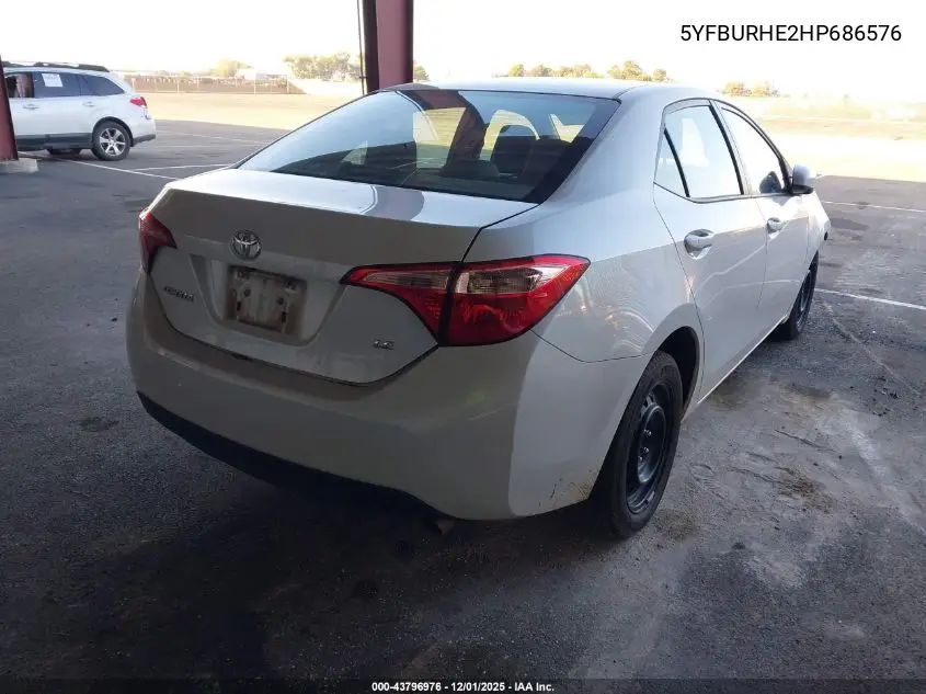 5YFBURHE2HP686576 2017 Toyota Corolla Le
