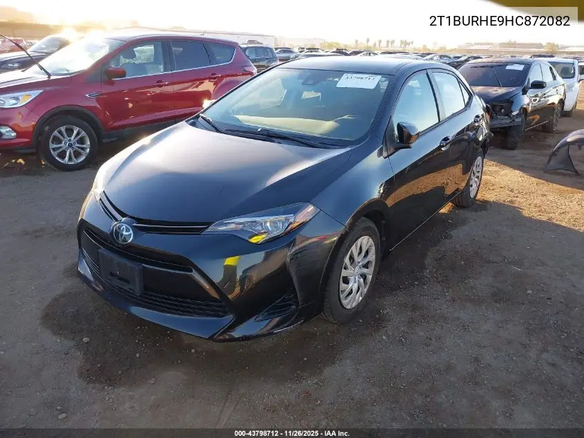 2T1BURHE9HC872082 2017 Toyota Corolla Le