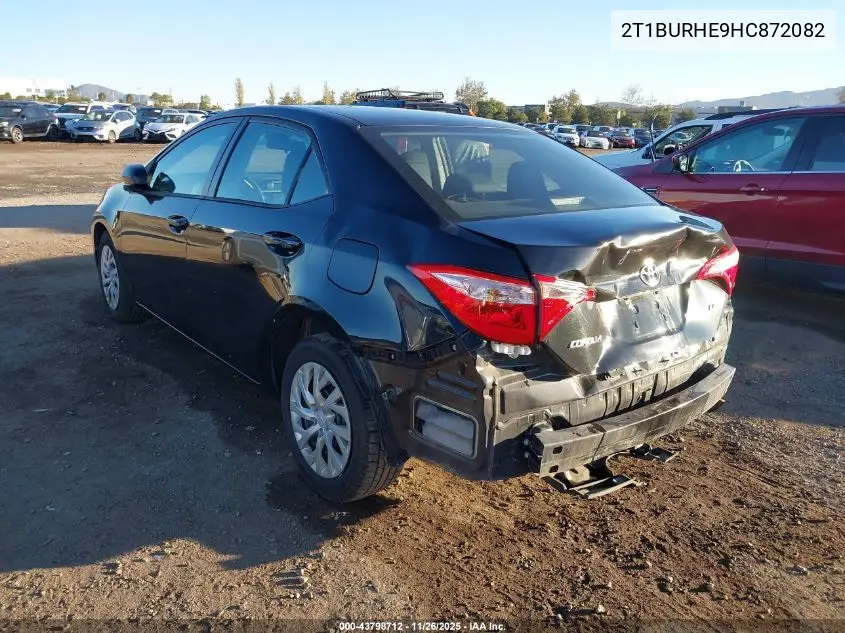 2T1BURHE9HC872082 2017 Toyota Corolla Le