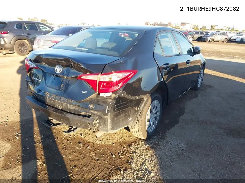 2T1BURHE9HC872082 2017 Toyota Corolla Le