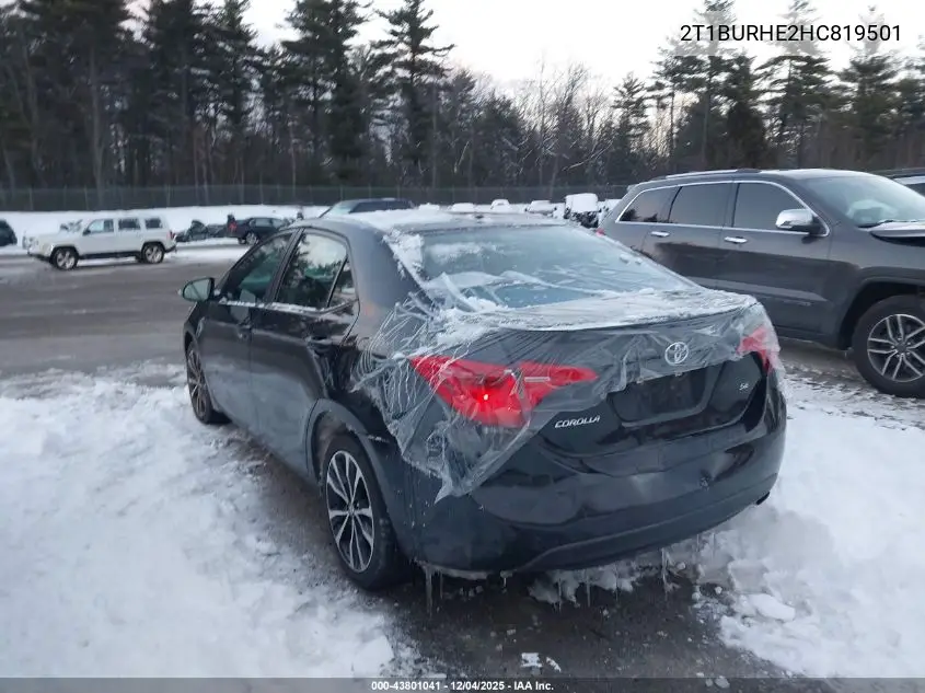 2T1BURHE2HC819501 2017 Toyota Corolla Se