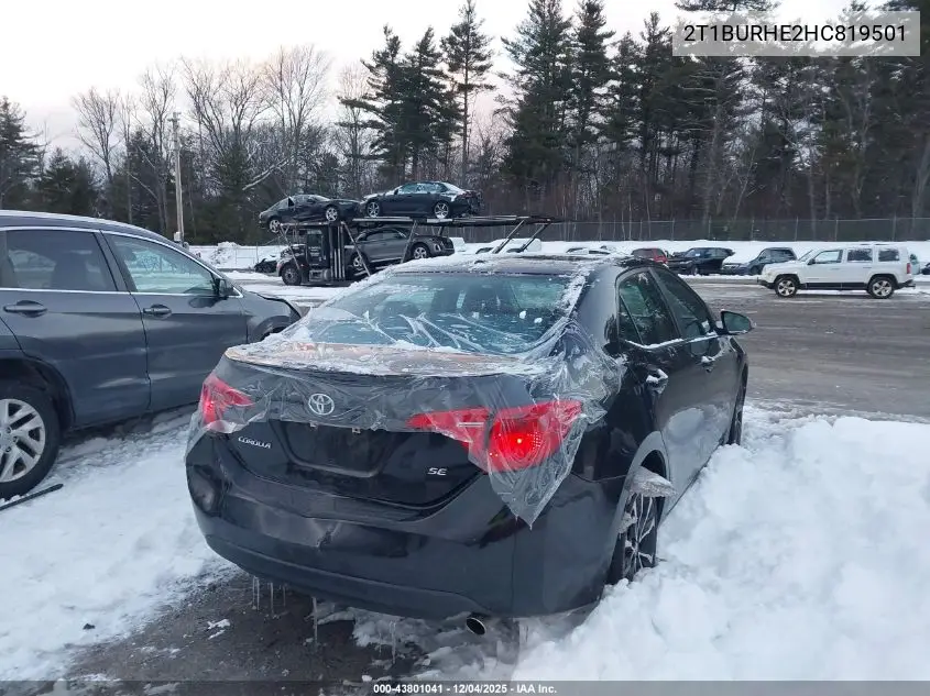 2T1BURHE2HC819501 2017 Toyota Corolla Se