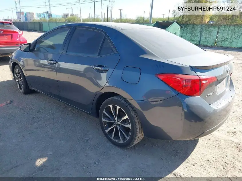 5YFBURHE0HP591224 2017 Toyota Corolla Se
