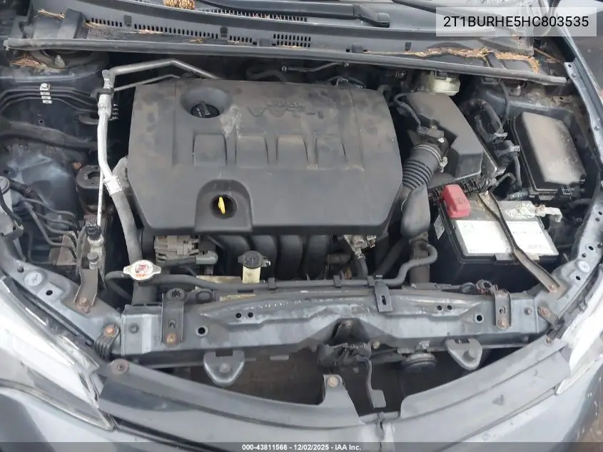2T1BURHE5HC803535 2017 Toyota Corolla Le