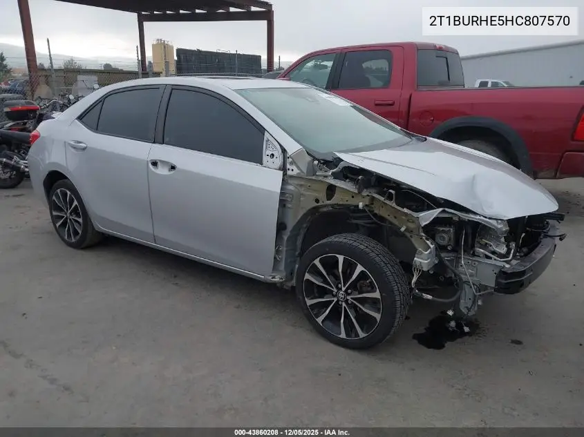 2T1BURHE5HC807570 2017 Toyota Corolla Se
