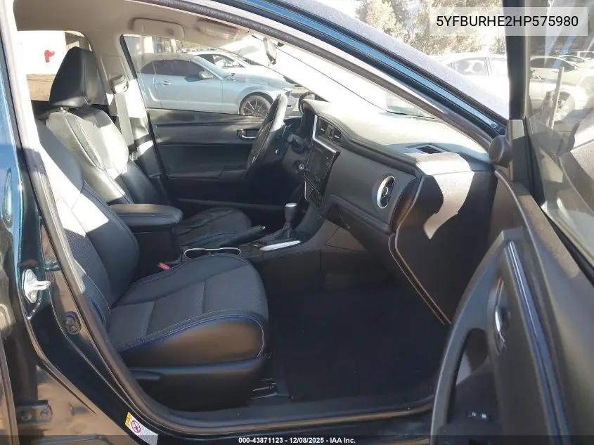 5YFBURHE2HP575980 2017 Toyota Corolla Se