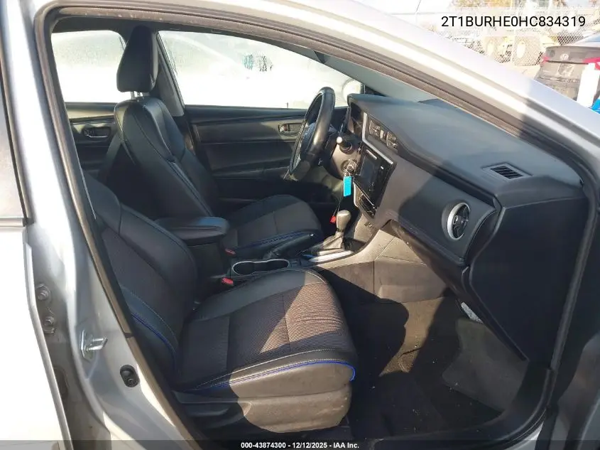 2T1BURHE0HC834319 2017 Toyota Corolla Se