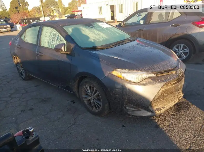2T1BURHE0HC858300 2017 Toyota Corolla Le
