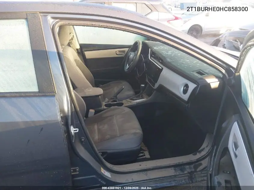 2T1BURHE0HC858300 2017 Toyota Corolla Le