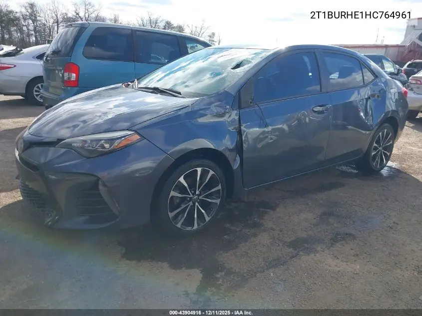 2T1BURHE1HC764961 2017 Toyota Corolla Se