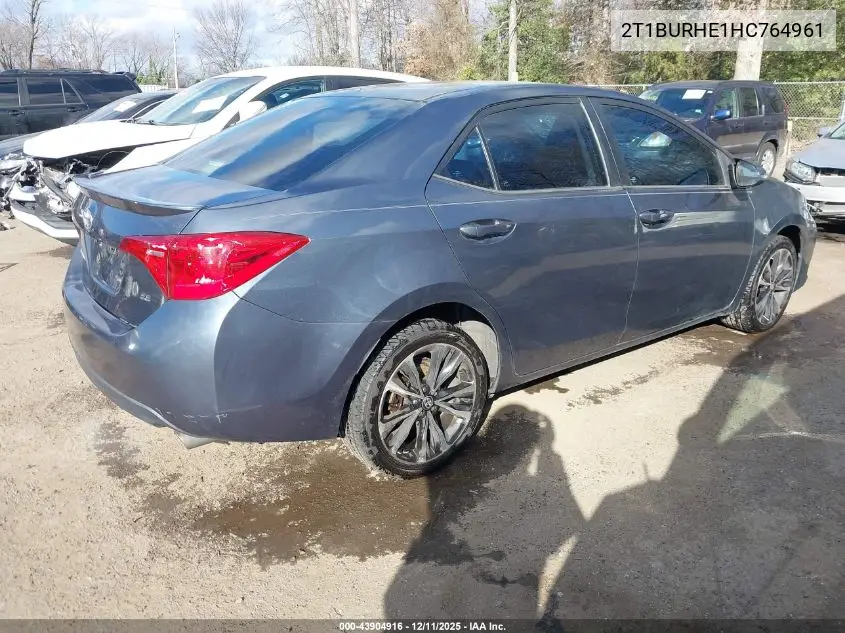 2T1BURHE1HC764961 2017 Toyota Corolla Se
