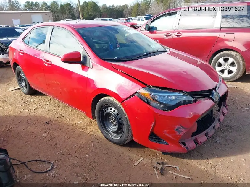 2T1BURHEXHC891627 2017 Toyota Corolla Le