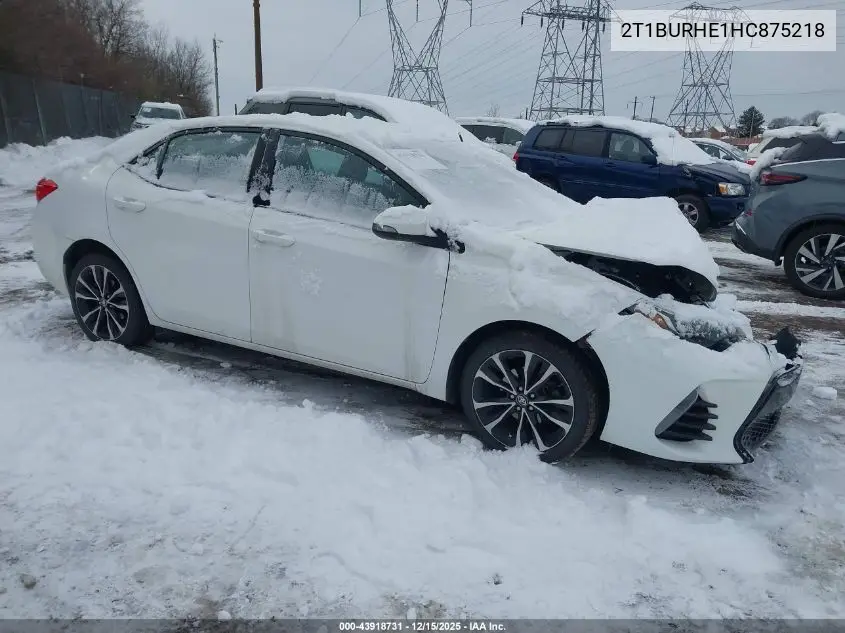 2T1BURHE1HC875218 2017 Toyota Corolla Se