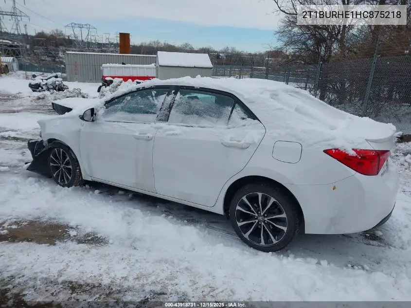 2T1BURHE1HC875218 2017 Toyota Corolla Se