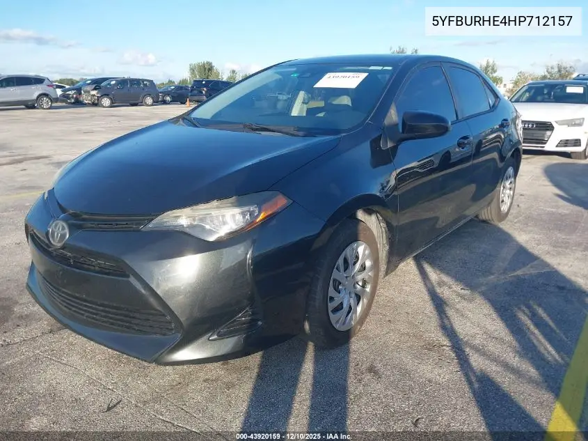 5YFBURHE4HP712157 2017 Toyota Corolla Le