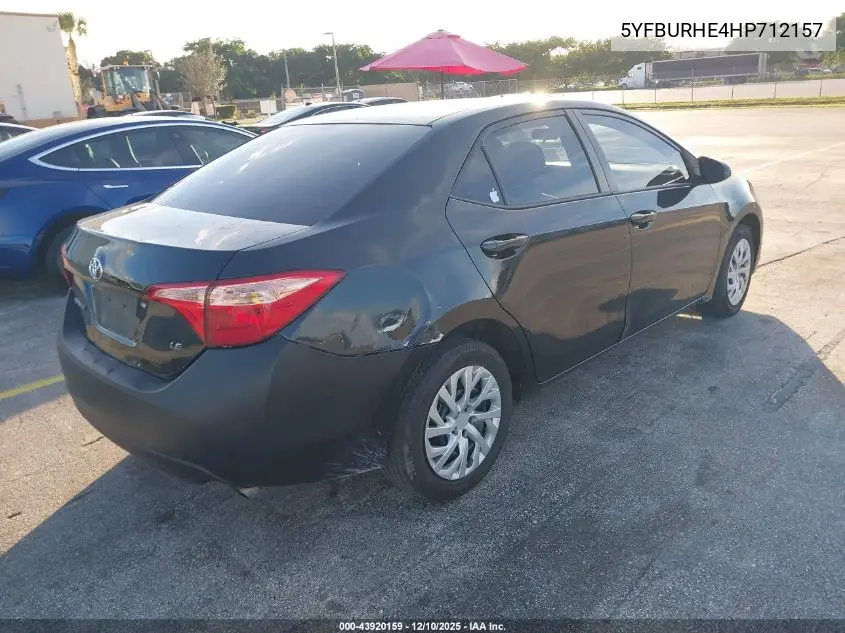5YFBURHE4HP712157 2017 Toyota Corolla Le
