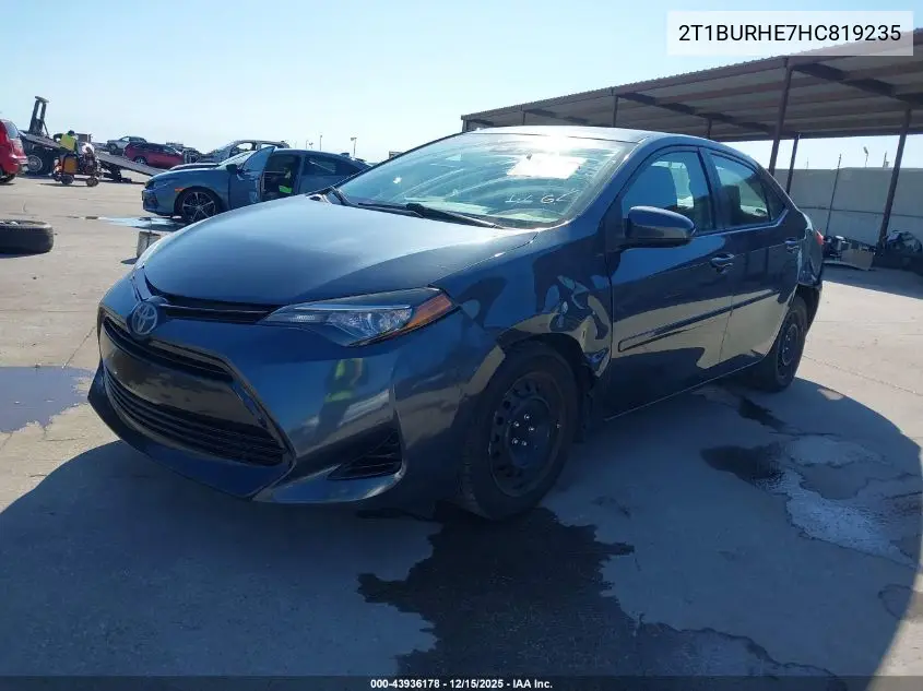 2T1BURHE7HC819235 2017 Toyota Corolla Le