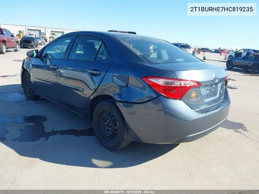 2T1BURHE7HC819235 2017 Toyota Corolla Le