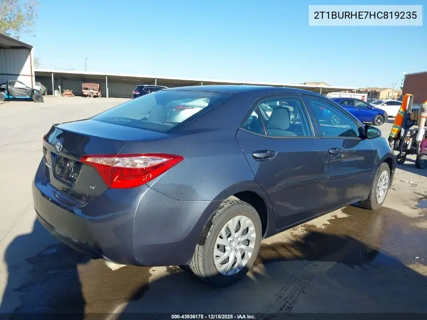 2T1BURHE7HC819235 2017 Toyota Corolla Le