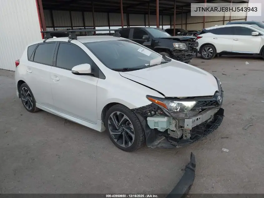 JTNKARJE8HJ543943 2017 Toyota Corolla Im