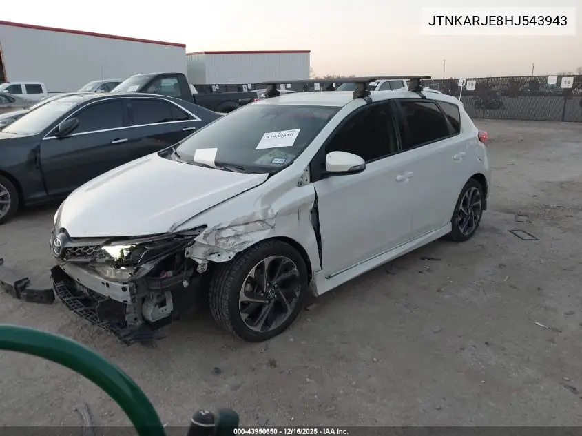 JTNKARJE8HJ543943 2017 Toyota Corolla Im