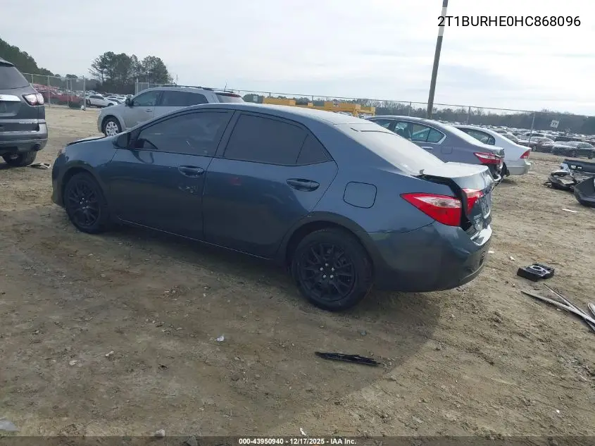 2T1BURHE0HC868096 2017 Toyota Corolla Le