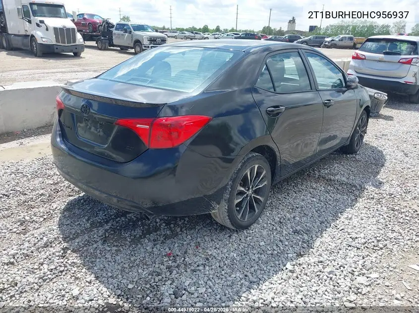 2T1BURHE0HC956937 2017 Toyota Corolla Se