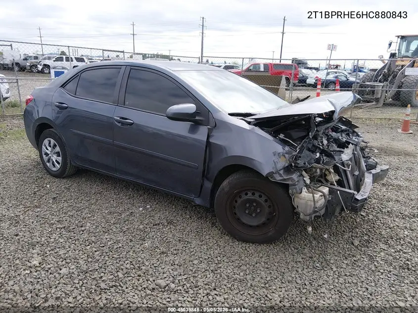 2T1BPRHE6HC880843 2017 Toyota Corolla