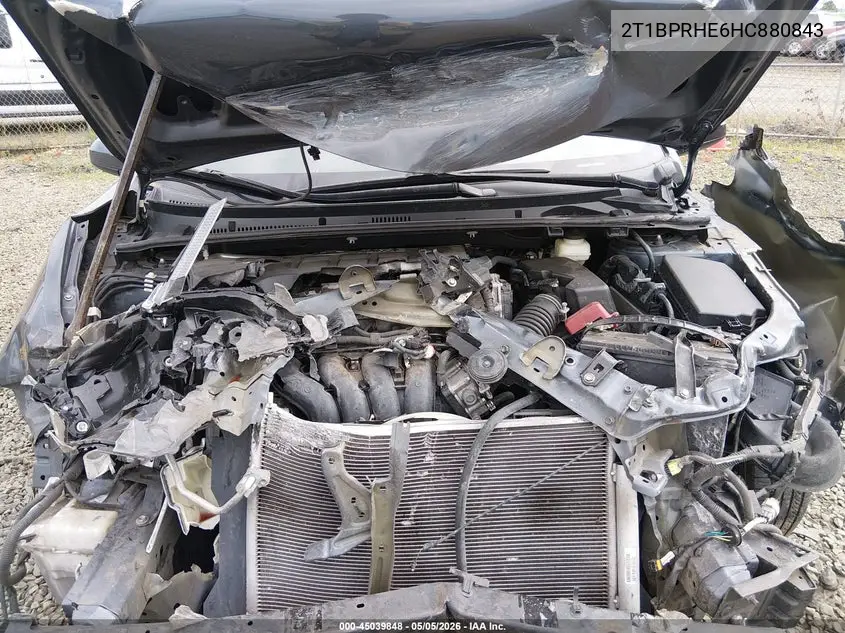 2T1BPRHE6HC880843 2017 Toyota Corolla