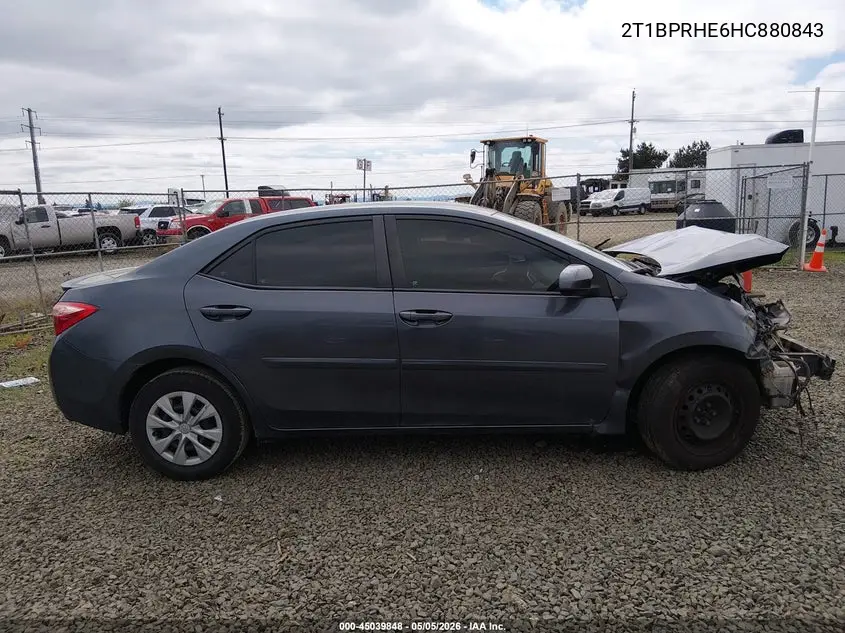 2T1BPRHE6HC880843 2017 Toyota Corolla