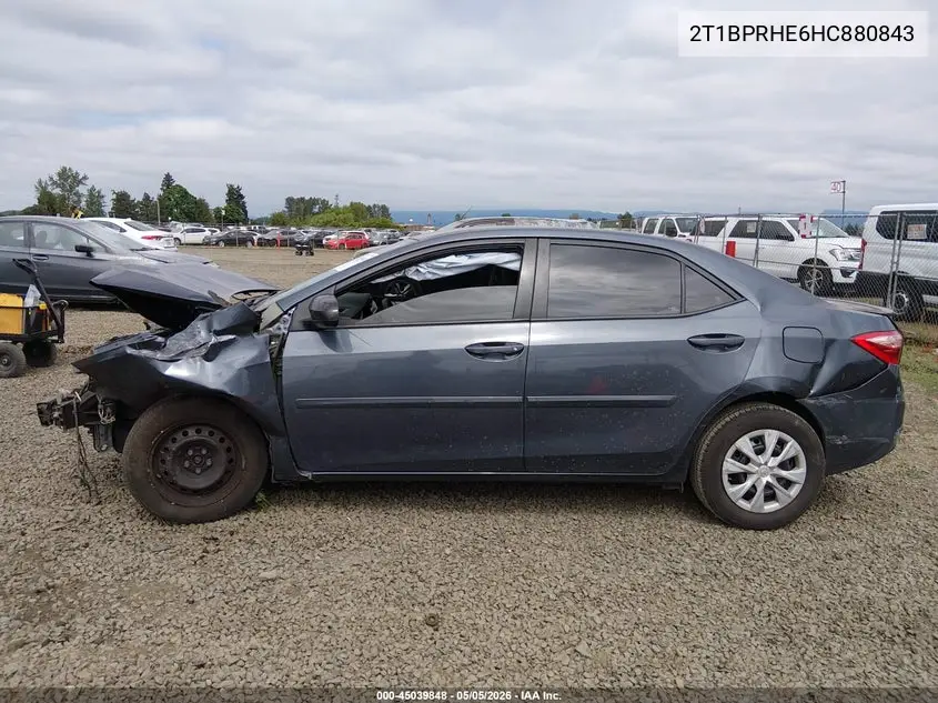 2T1BPRHE6HC880843 2017 Toyota Corolla